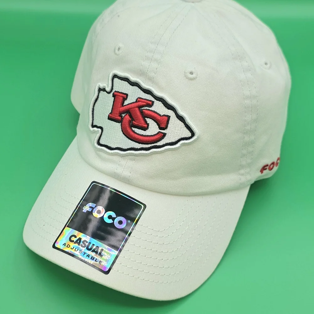 Kansas City Chiefs Adjustable White Cap